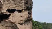 江西龙虎山景区升棺表演