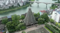 【4K航拍】柳州市三江县侗族鼓楼