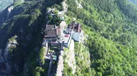 九华山天台寺航拍