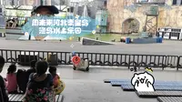 周末来河北秦皇岛渔岛水上乐园，渔岛压轴特技表演机械侵袭p2