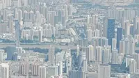 俯瞰兰哈顿，兰州