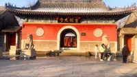河北邢台开元寺，八仙之一的汉钟离曾在这里写过诗，经幢上的《道德经》是大书法家诸遂良所写