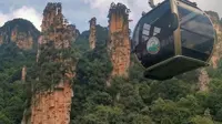 张家界森林公园天子山索道，票价虽然有点贵，但美景让我不得不去