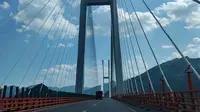 自驾通过杭瑞高速公路北盘江第一桥（贵州→云南方向）