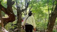 山西临汾灵石红崖峡谷太岳山国家森林公园，一个适合全家老小游玩的地方  景区早晚温差较大，即使是夏季，也需带一件厚衣服。#旅行推荐官