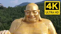 |济南千佛山|4k|航拍|弥勒佛，神仙