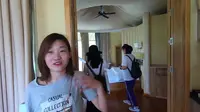 建在河南固始县西九华山的农家乐 外观看起来像茅草屋 里面却很豪华