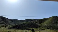 包头固阳马鞍山观光车沿途风光