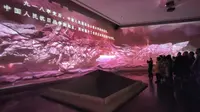 沈阳九一八历史博物馆，序厅观看全景视频，了解九十多年前东北大地上演的悲壮故事
