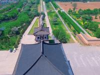 航拍洛阳定鼎门遗址博物馆