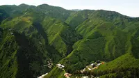 兰州兴隆山风景区航拍