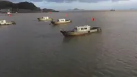 嵊泗列岛东海五渔村航拍
