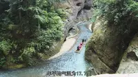 漫游福建15比赛结束后，参观游览邵武著名景点——天成奇峡