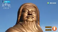 乌海市甘德尔山上成吉思汗雕像，相当壮观！