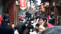 山城重庆 2009年除夕 江津中山古镇 千米长宴 怀旧时光机