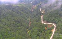 穿云贴水航拍南昆山生态旅游区美景和震撼瀑布