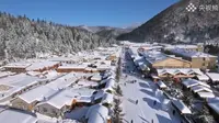 【航拍中国】中国雪乡：每年下雪超过200天