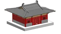 南禅寺搭建过程模拟演示（一）