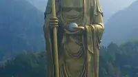 九华山地藏菩萨铜像，见者好运连连！