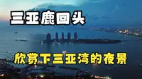 三亚鹿回头风景区欣赏一下三亚湾的夜景吧