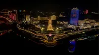 2024春节航拍宜宾合江门大美夜景