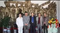 克山县毛岸青纪念馆为马玉峰举行的欢迎仪式
