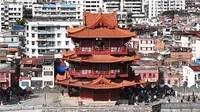 千年古塔，肇庆披云楼航拍