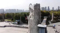咸阳市统一广场航拍