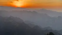 华山西峰日落