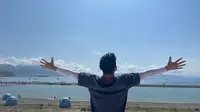 第二天到赛里木湖-月亮湾打卡，天地景色令人赏心悦目.
