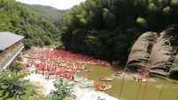 三维地图看安徽漂流的天花板——霍山大峡谷漂流