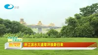 广西柳州：环江滨水大道草坪焕新归来