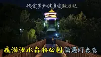 夜游抚州排名第一的汝水森林公园，男女老少到了夜晚都扎堆这里