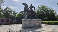 航拍 叶挺将军纪念园