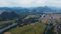 广西崇左市新和镇乡村旅游度假区航拍