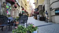 【青岛逛街归来】这个地方应该很容易出片吧？—鲁邦国际风情街一镜到底