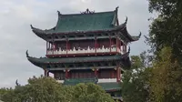 登上了可以一览赣州八景的八境台