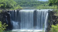 【牡丹江】镜泊湖风景区-吊水楼瀑布跳水表演全过程
