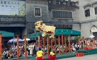 广东佛山市祖庙博物馆舞狮表演