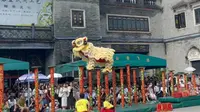 广东佛山市祖庙博物馆舞狮表演