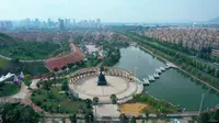 山东枣庄市国家矿山公园美丽景色