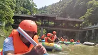 邵阳市洞口县罗溪万丈岩生态漂流2020开业前试漂