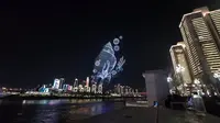 重庆南滨路钟楼无人机表演（8.15 20:30）