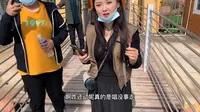 到达张家口安家沟，玻璃天桥媳妇这么害怕，