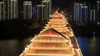 柳州凤凰岭大桥夜景