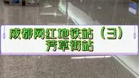 成都网红地铁站3:芳草街站，春天似的芳草街。