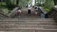 登爬泰山全程视频录像攻略（壶天阁一中天门）