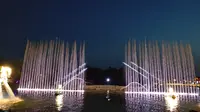 《全景直击！渔田七里海幻境之桥升起瞬间》