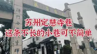 苏州定慧寺巷，巷虽小不简单，但历史满满，且有吃有逛还能看画～