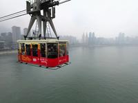 手机视角体验重庆长江索道